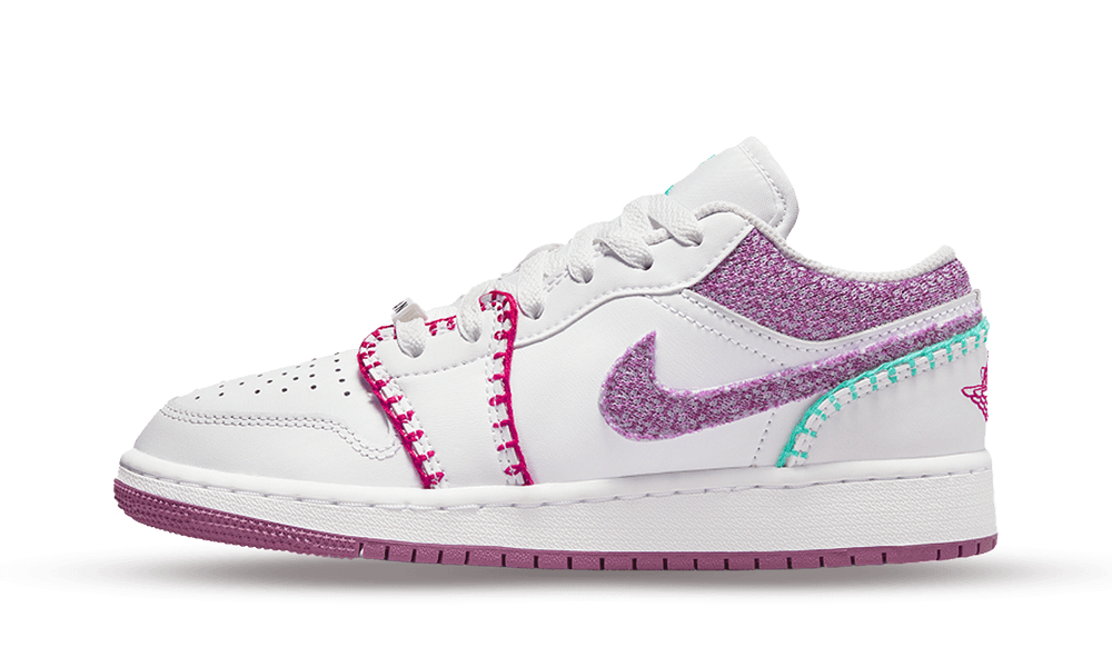 Air Jordan 1 Low White Light Bordeaux