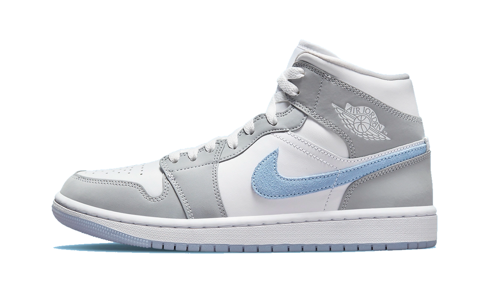 Air Jordan 1 Mid Aluminium Wolf Grey - Nuove e Autentiche al 100%