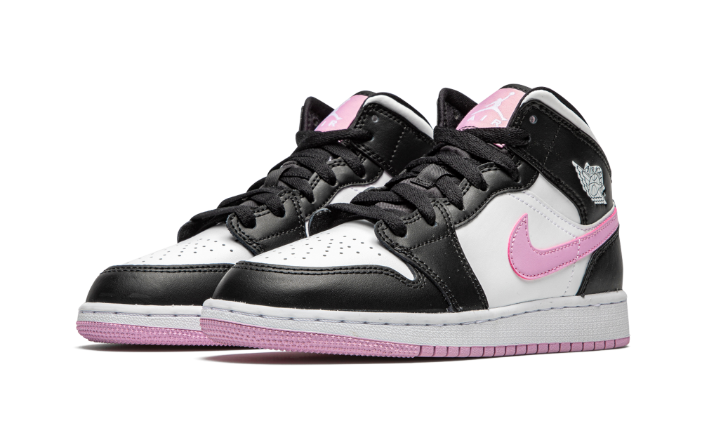 Air Jordan 1 Mid White Black Light Arctic Pink - Nuove e Autentiche al 100%