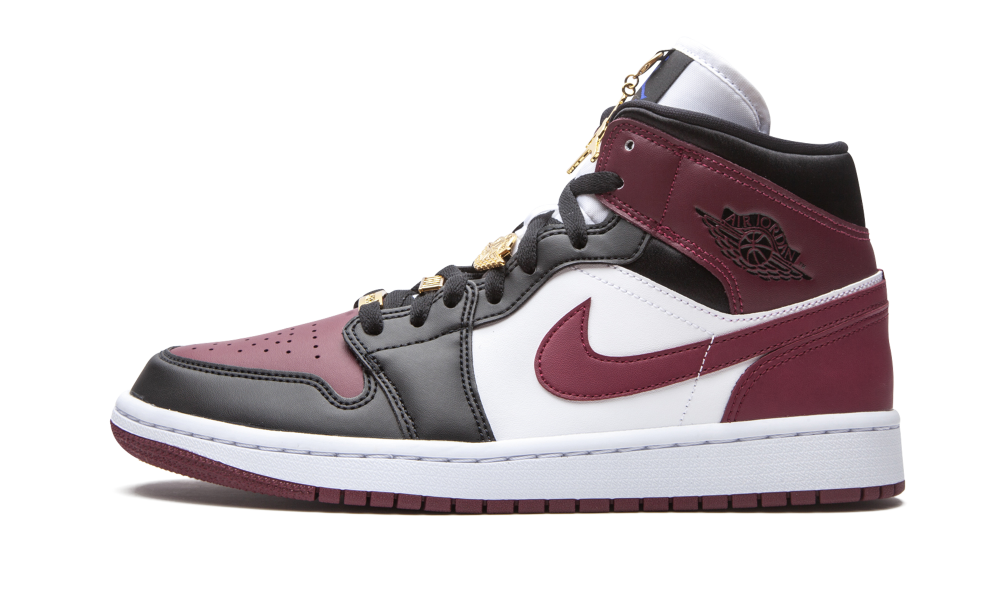 Air Jordan 1 Mid SE Black Dark Beetroot - Nuove e Autentiche al 100%