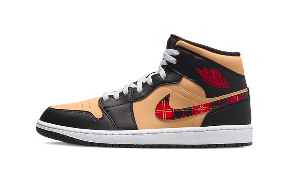 Air Jordan 1 Mid SE Tartan Swoosh