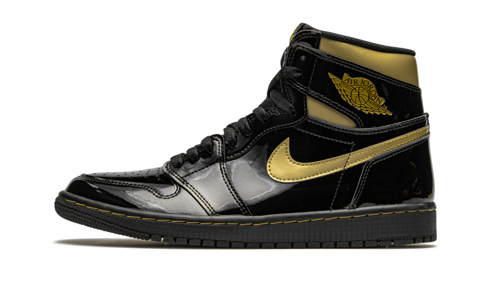 Air Jordan 1 High Black Metallic Gold - Nuove e autentiche al 100%