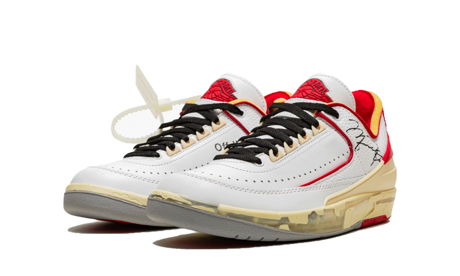 Air Jordan 2 Retro Low SP Off White White Red Nuove e Autentiche