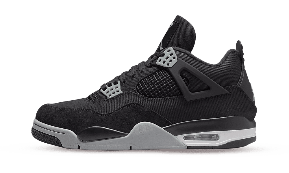 Air Jordan 4 Black Canvas