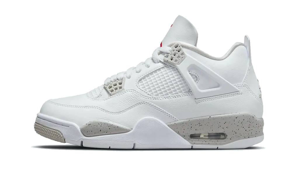 Jordan retro 4 bianche e rosse clearance