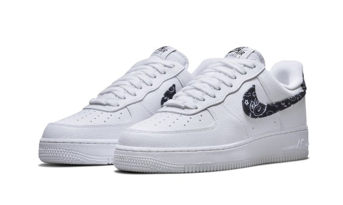 Air Force 1 Low White Black Paisley