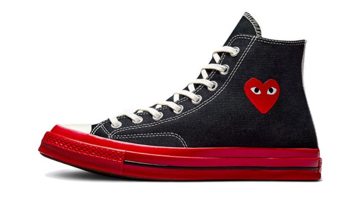 Chuck Taylor All-Star 70s Hi Comme des Garcons PLAY Black Red