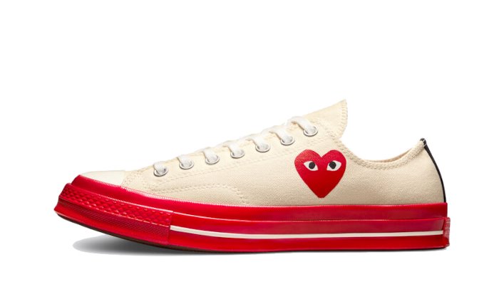 Chuck Taylor All-Star 70s Ox Comme des Garçons PLAY White Red