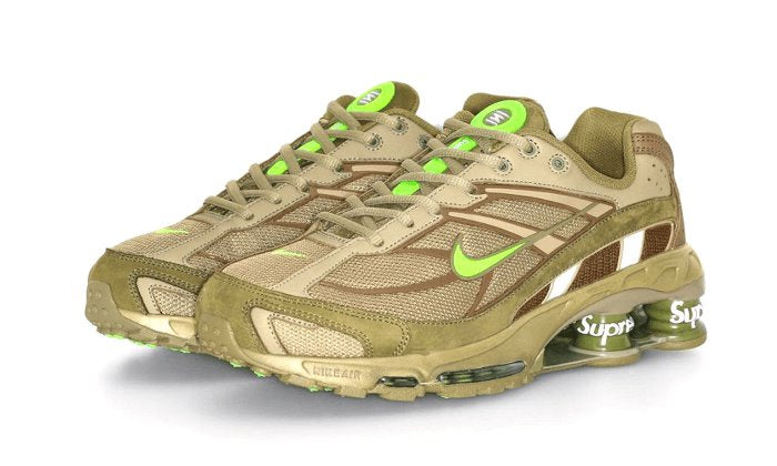 Shox Ride 2 Supreme Neutral Olive Electric Green