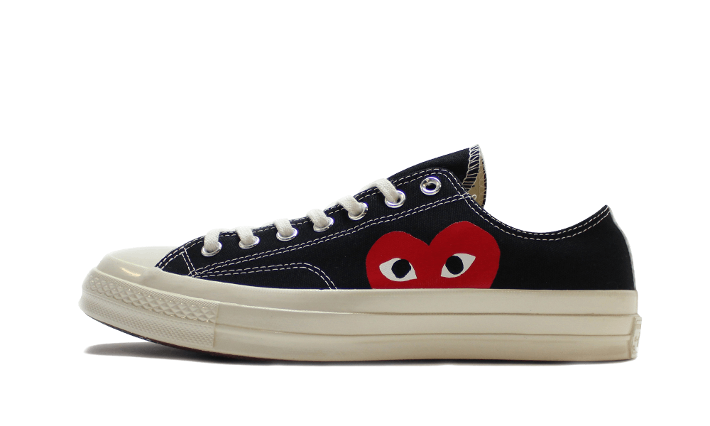 Chuck Taylor All-Star 70s Ox Comme des Garcons PLAY Black - Nuove e Autentiche al 100%