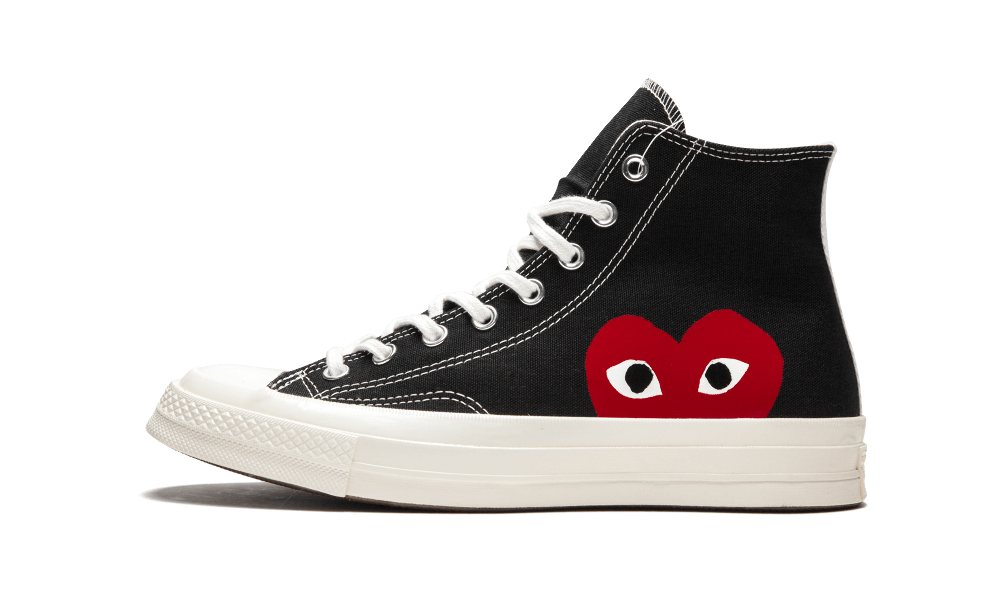 Chuck Taylor All-Star 70s Hi Comme des Garcons PLAY Black - Nuove e Autentiche al 100%
