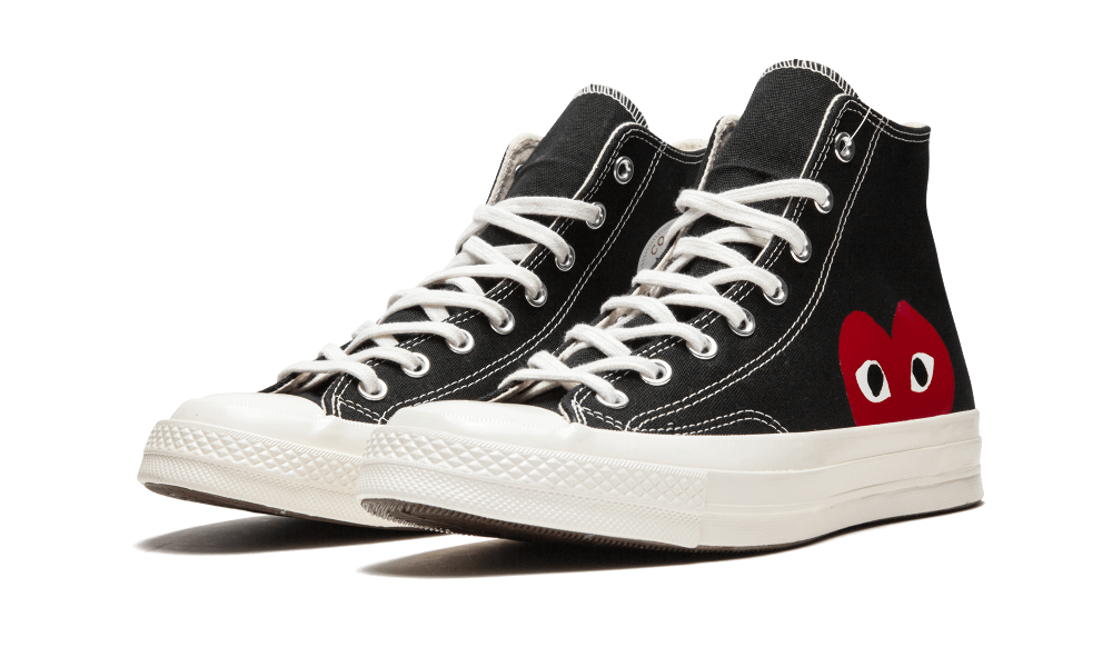 Chuck Taylor All-Star 70s Hi Comme des Garcons PLAY Black - Nuove e Autentiche al 100%