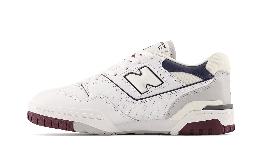 New Balance 550 White Maroon Natural Indigo