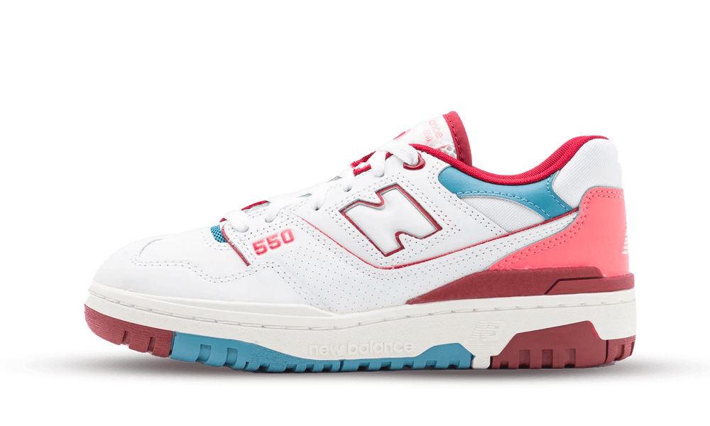 New Balance 550 White Pink Bordeaux