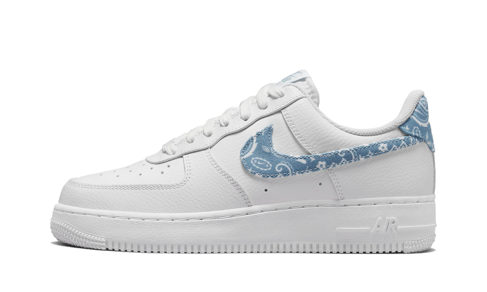 Air Force 1 Low White Blue Paisley