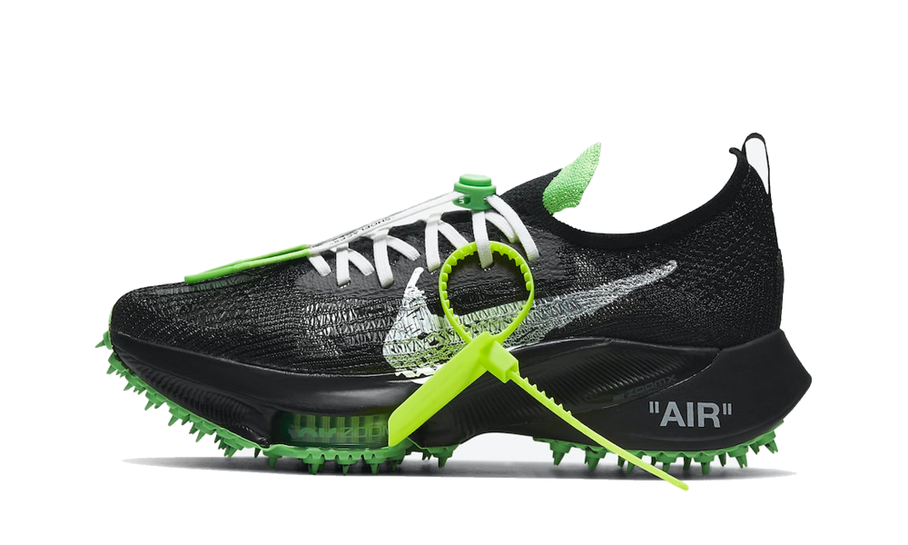 Nike Air Zoom Tempo NEXT% x Off-White Black Scream Green - Nuove e Autentiche al 100%