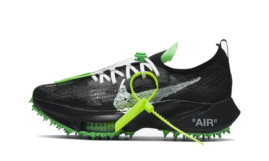 Nike Air Zoom Tempo NEXT% x Off-White Black Scream Green - Nuove e Autentiche al 100%