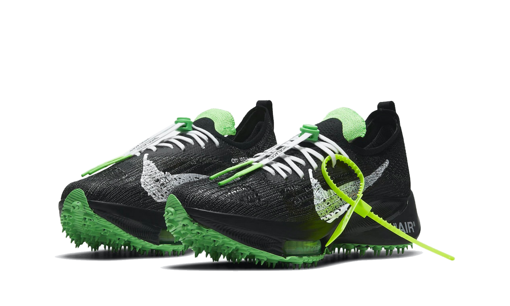 Nike Air Zoom Tempo NEXT% x Off-White Black Scream Green - Nuove e Autentiche al 100%
