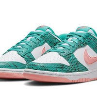 Dunk Low Washed Teal Snakeskin