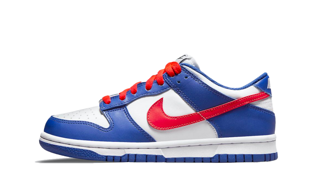 Dunk Low White Royal Red
