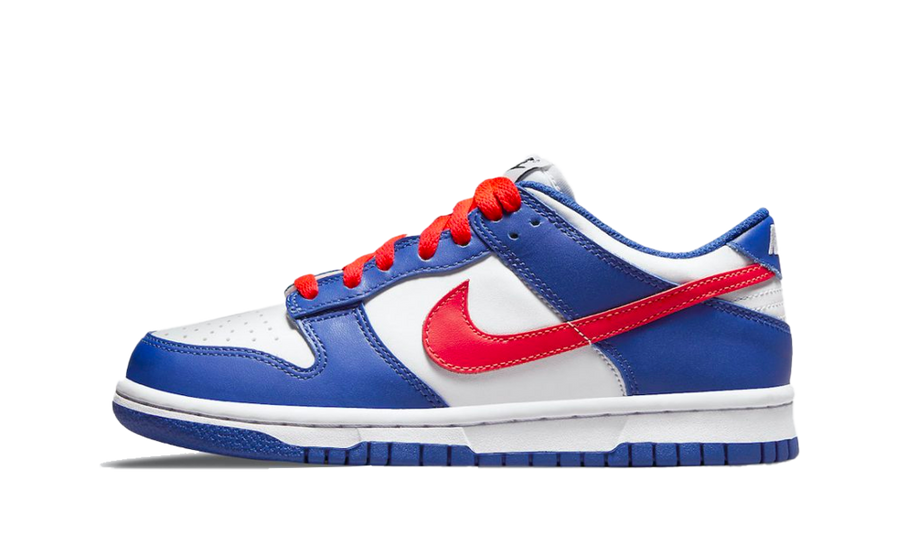 Dunk Low White Royal Red