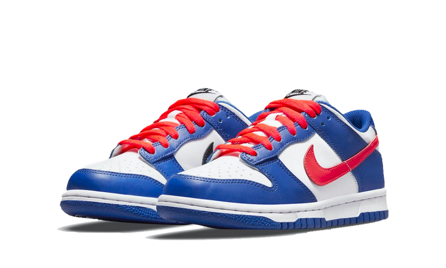 Dunk Low White Royal Red