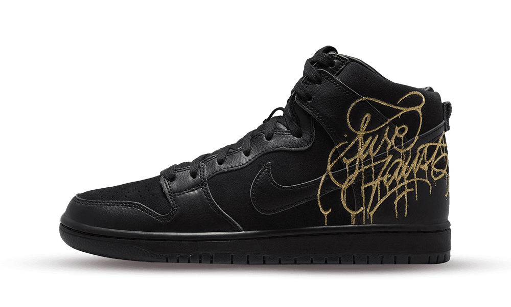 SB Dunk High FAUST Black Gold