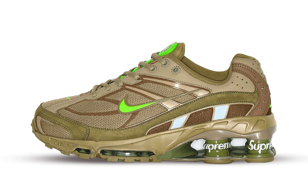 Shox Ride 2 Supreme Neutral Olive Electric Green