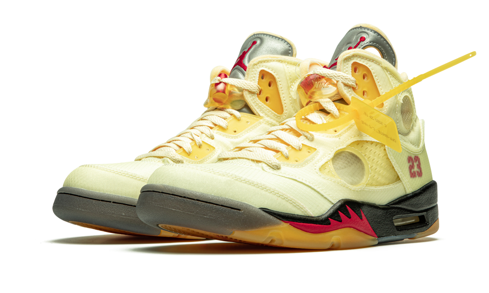 Air Jordan 5 Retro Off-White Sail - Nuove e Autentiche al 100%
